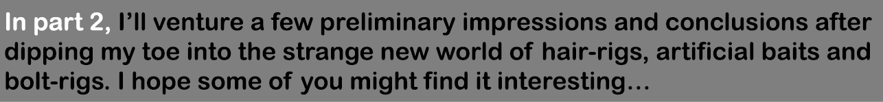 In part 2, I’ll venture a few preliminary impressions and conclusions after dipping my toe into the strange new world...
