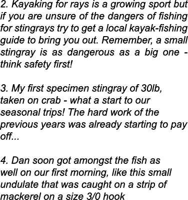 2. Kayaking for rays is a growing sport but if you are unsure of the dangers of fishing for stingrays try to get a lo...
