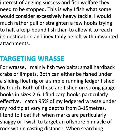 interest of angling success and fish welfare they need to be stopped. This is why I fish what some would consider exc...