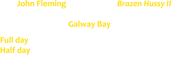Join John Fleming on board the Brazen Hussy II out of Rossaveel & Spiddal for great deep sea and reef fishing in Galw...