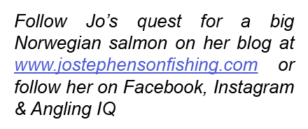 Follow Jo’s quest for a big Norwegian salmon on her blog at www.jostephensonfishing.com or follow her on Facebook, In...