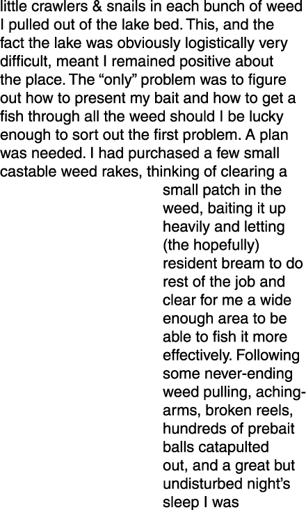 little crawlers & snails in each bunch of weed I pulled out of the lake bed. This, and the fact the lake was obviousl...