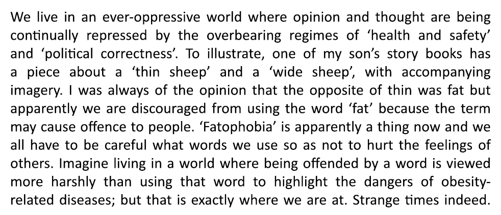 We live in an ever-oppressive world where opinion and thought are being continually repressed by the overbearing regi...