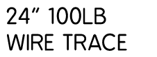 24” 100lb wire trace