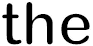 the 