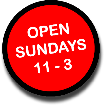 open Sundays 11 - 3
