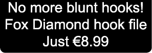 No more blunt hooks! Fox Diamond hook file Just €8.99 