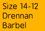 Size 14-12 Drennan Barbel