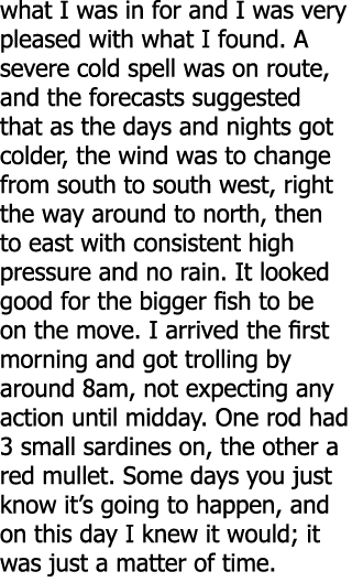 what I was in for and I was very pleased with what I found. A severe cold spell was on route, and the forecasts sugge...