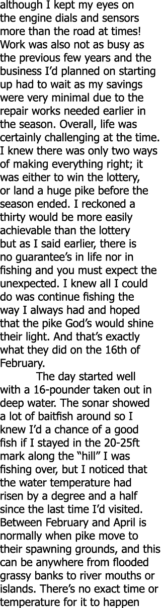 although I kept my eyes on the engine dials and sensors more than the road at times! Work was also not as busy as the...