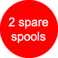 2 spare spools