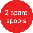 2 spare spools