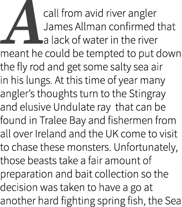 A call from avid river angler James Allman confirmed that a lack of water in the river meant he could be tempted to p...