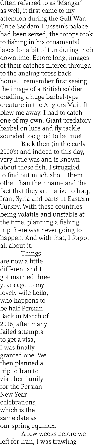Often referred to as ‘Mangar’ as well, it first came to my attention during the Gulf War. Once Saddam Hussein’s palac...