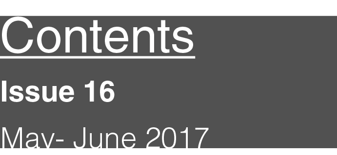 Contents  Issue 16  May- June 2017
