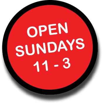 open Sundays 11 - 3