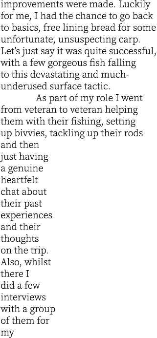 improvements were made. Luckily for me, I had the chance to go back to basics, free lining bread for some unfortunate...