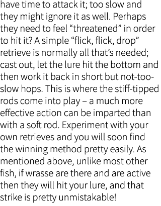 have time to attack it; too slow and they might ignore it as well. Perhaps they need to feel “threatened” in order to...