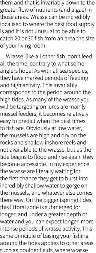 them and that is invariably down to the greater flow of nutrients (and algae) in those areas. Wrasse can be incredibl...