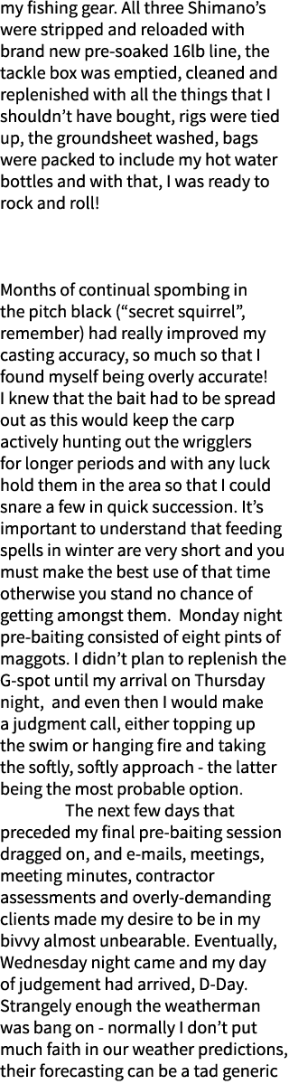 my fishing gear. All three Shimano’s were stripped and reloaded with brand new pre-soaked 16lb line, the tackle box w...