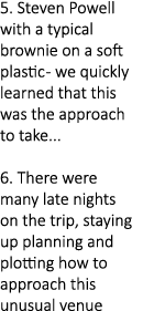 5. Steven Powell with a typical brownie on a soft plastic - we quickly learned that this was the approach to take... ...