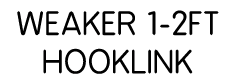 Weaker 1-2ft hooklink