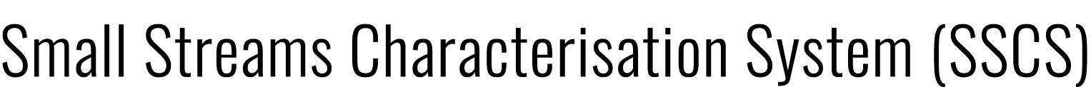 Small Streams Characterisation System (SSCS)