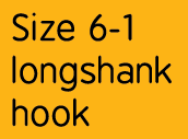 Size 6-1 longshank hook