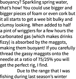 buoyancy? Sparkling spring water, that’s how! You could use bigger and bigger pieces of foam or even cork but it all ...