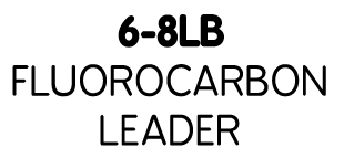 6-8lb fluorocarbon leader