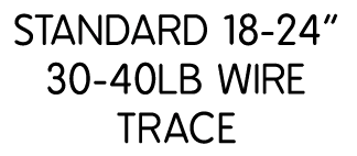 Standard 18-24” 30-40lb wire trace