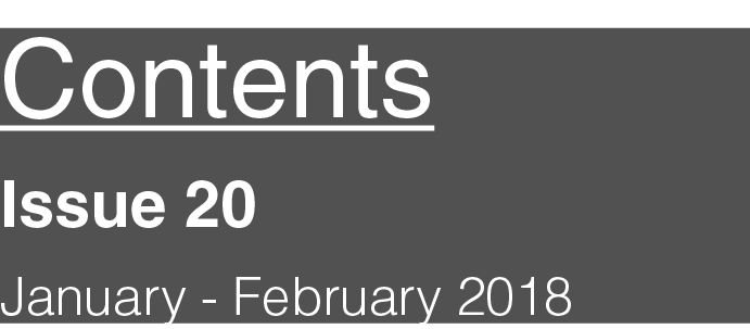 Contents  Issue 20  January - February 2018