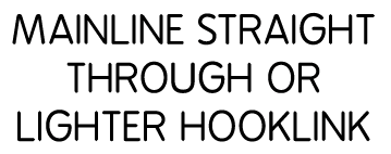 Mainline straight through or lighter hooklink