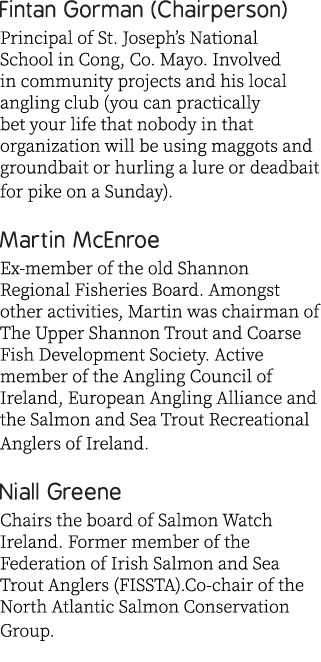 Fintan Gorman (Chairperson)  Principal of St. Joseph’s National School in Cong, Co. Mayo. Involved in community proje...