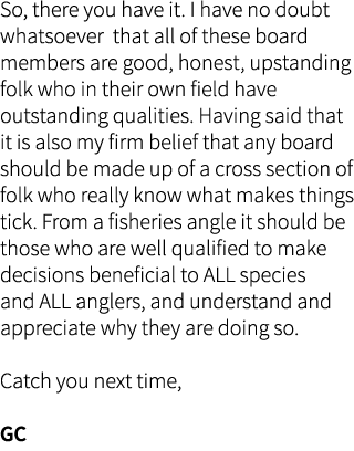 So, there you have it. I have no doubt whatsoever that all of these board members are good, honest, upstanding folk w...