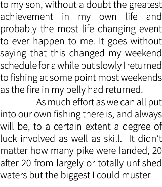 to my son, without a doubt the greatest achievement in my own life and probably the most life changing event to ever ...