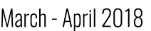 March - April 2018
