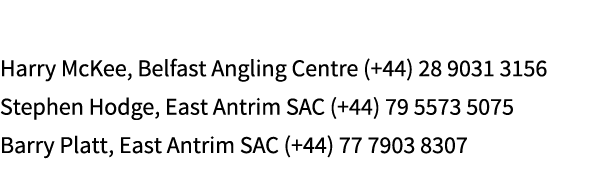 Tag a Cod competition Contacts:  Harry McKee, Belfast Angling Centre (+44) 28 9031 3156 Stephen Hodge, East Antrim SA...
