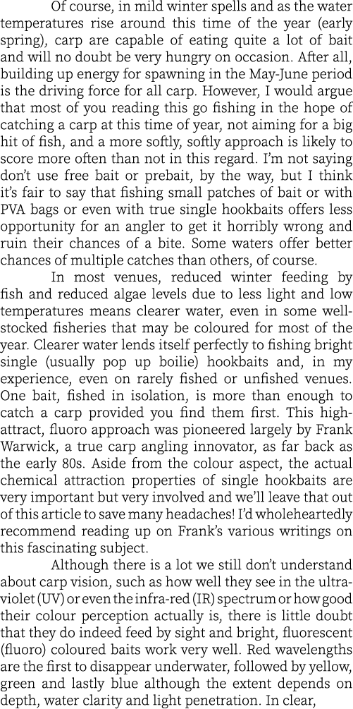  Of course, in mild winter spells and as the water temperatures rise around this time of the year (early spring), car...