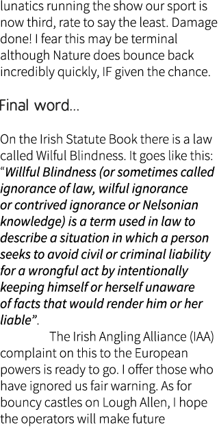 lunatics running the show our sport is now third, rate to say the least. Damage done! I fear this may be terminal alt...