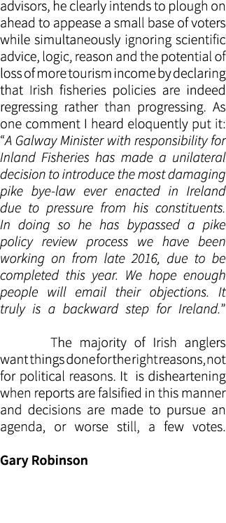 advisors, he clearly intends to plough on ahead to appease a small base of voters while simultaneously ignoring scien...