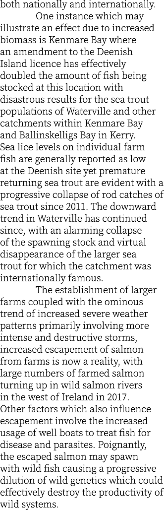 both nationally and internationally. One instance which may illustrate an effect due to increased biomass is Kenmare ...
