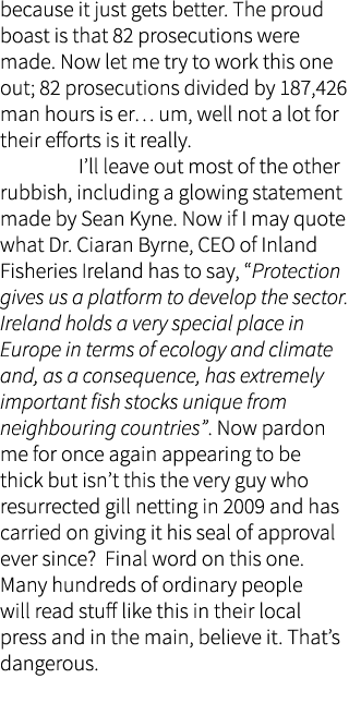 because it just gets better. The proud boast is that 82 prosecutions were made. Now let me try to work this one out; ...