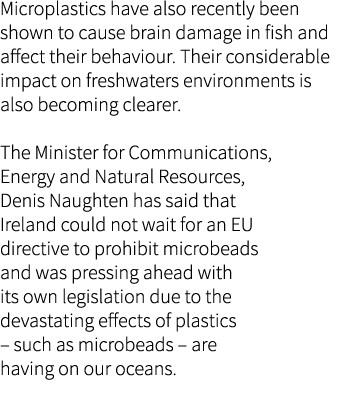 Microplastics have also recently been shown to cause brain damage in fish and affect their behaviour. Their considera...