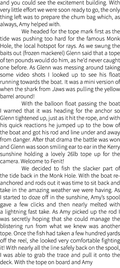 and you could see the excitement building. With very little effort we were soon ready to go, the only thing left was ...