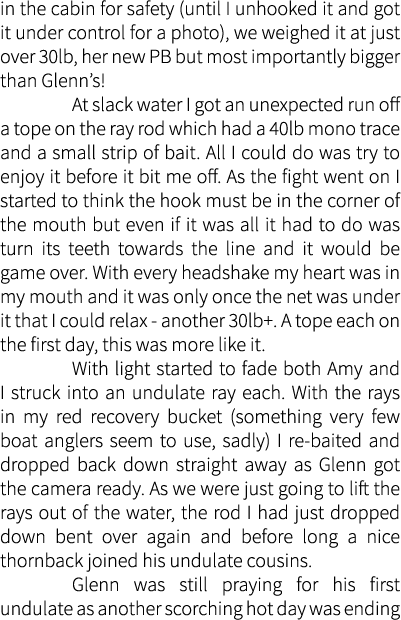 in the cabin for safety (until I unhooked it and got it under control for a photo), we weighed it at just over 30lb, ...