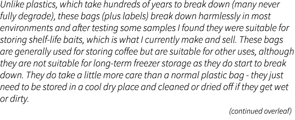 Unlike plastics, which take hundreds of years to break down (many never fully degrade), these bags (plus labels) brea...