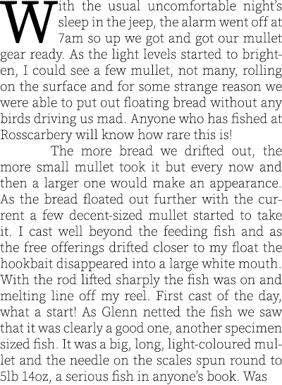With the usual uncomfortable night’s sleep in the jeep, the alarm went off at 7am so up we got and got our mullet gea...