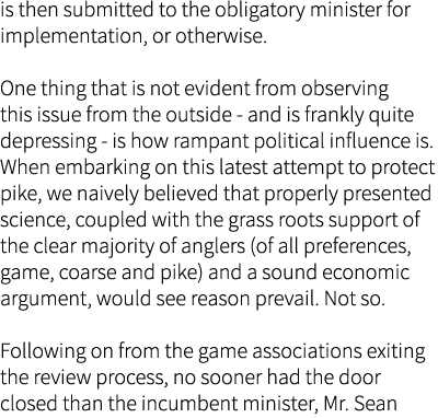 is then submitted to the obligatory minister for implementation, or otherwise. One thing that is not evident from obs...