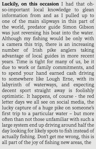 Luckily, on this occasion I had that oh-so-important local knowledge to glean information from and as I pulled up to ...